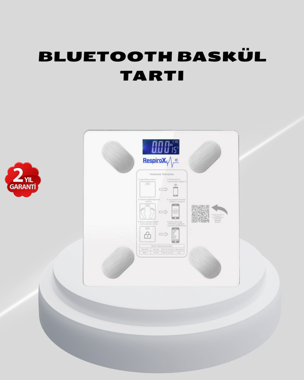 Akıllı Bluetooth Tartı – 8 Farklı Ölçüm Verisi, Otomatik Kişi Tanıma - Image 1