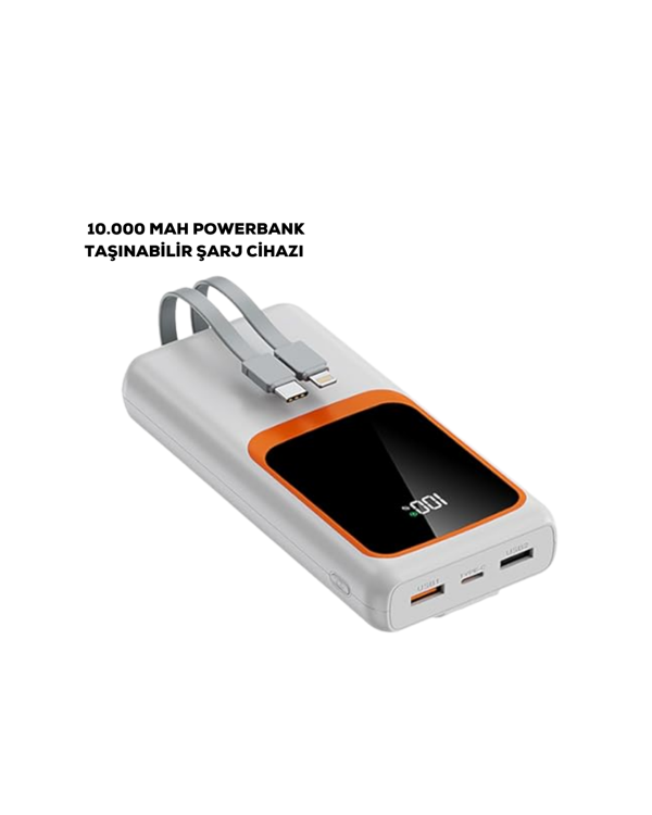 10000 mAh Taşınabilir Şarj Cihazı – Hızlı Şarj, Hafif ve Dayanıklı Tasarım - Image 1