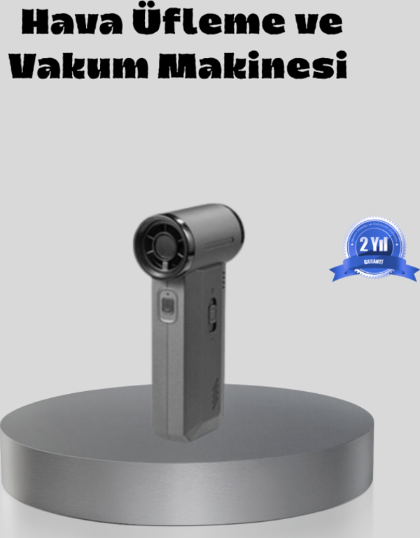 Şarjlı 130000 RPM Hava Üflemeli ve Vakumlu Araç Ev Temizlik Makinesi - Image 1