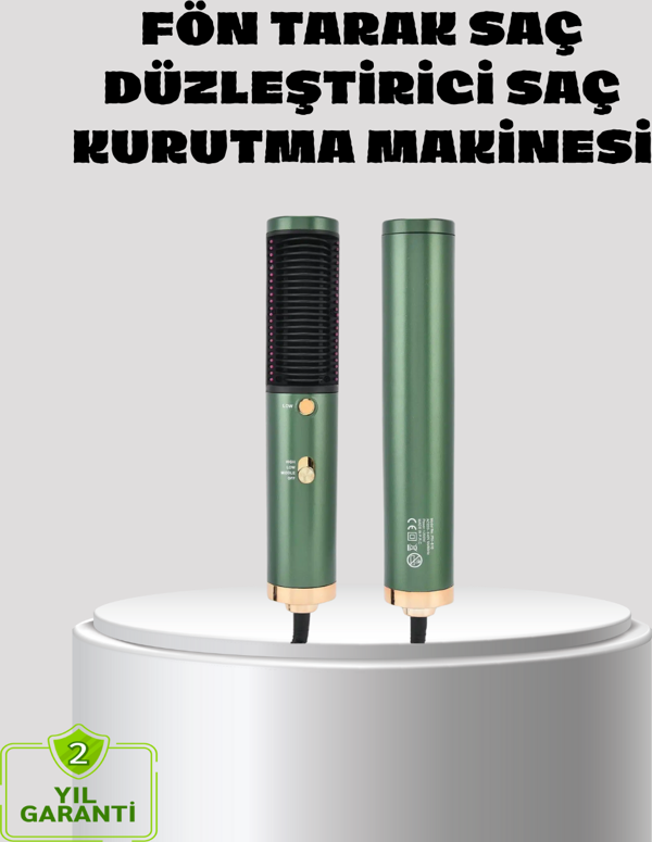 Güçlü İyonik Saç Kurutma Makinesi 3 Kademeli Isı ve 360° Dönebilen Kablo - Image 1