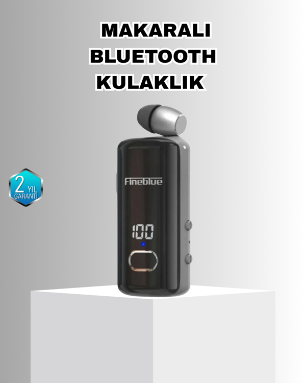 Bluetooth 5.3 Kablosuz Kulaklık Geri Çekilebilir Kablolu ve Ekranlı - Image 1