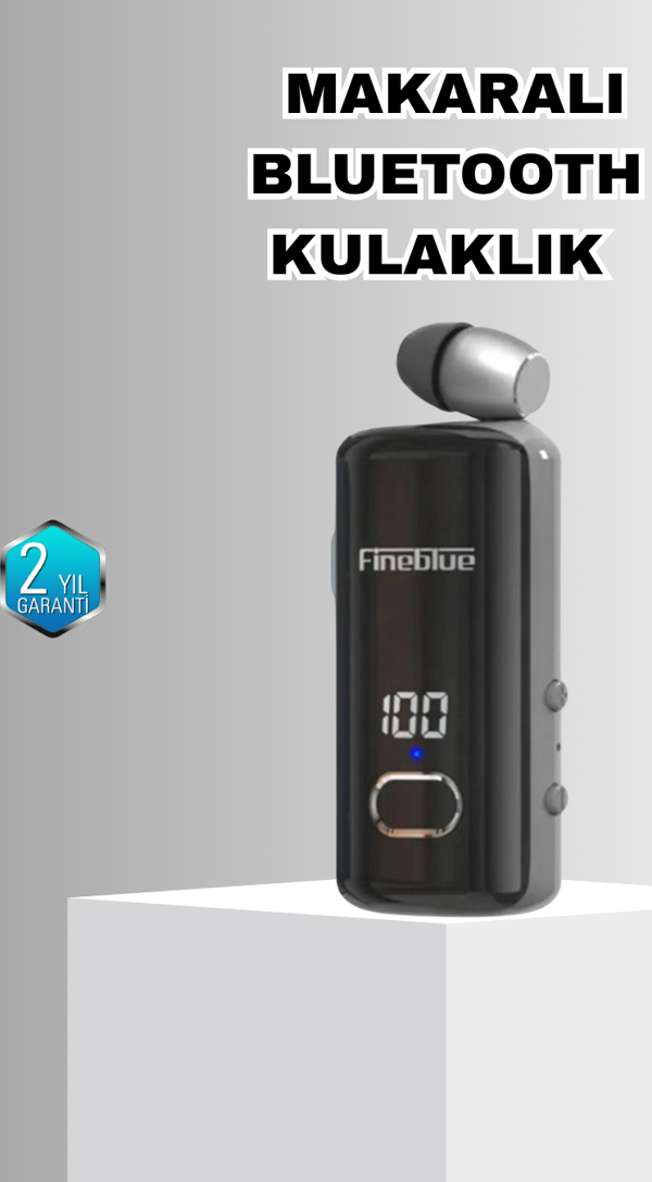 Bluetooth 5.3 Kablosuz Kulaklık Geri Çekilebilir Kablolu ve Ekranlı - Image 1