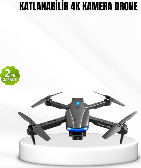 Wi-Fi Bağlantılı 4K Drone Katlanabilir ve 360° Takla Özellikli - Image 1