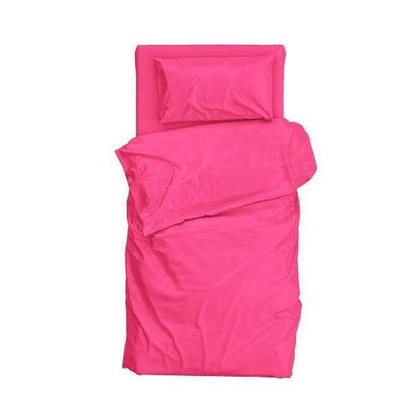 3 Parça pembe tek kişilik nevresim takımı - Image 1