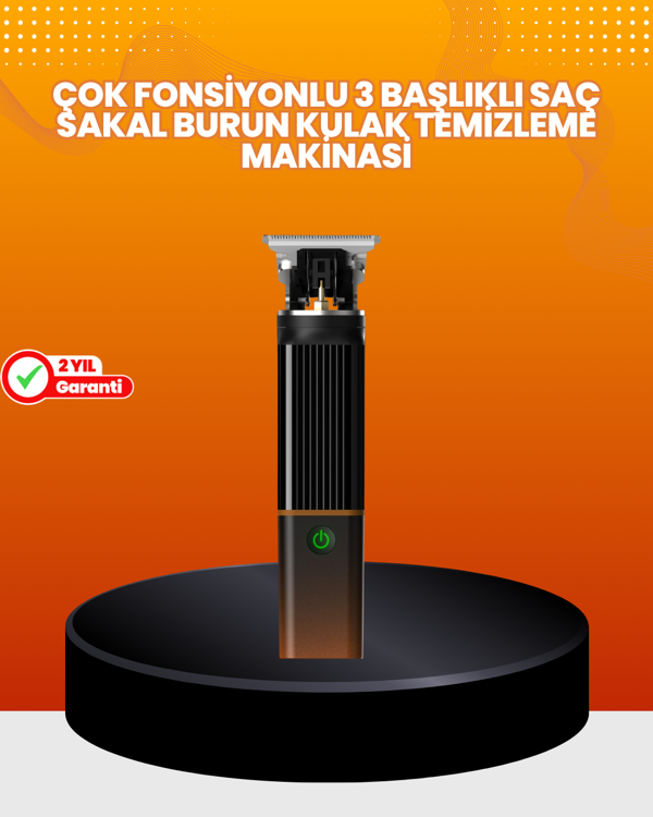 Erkekler İçin 3 in 1 Şarjlı Bakım Seti – 7300 RPM Güçlü Motor ve Sessiz Çalışma - Image 1
