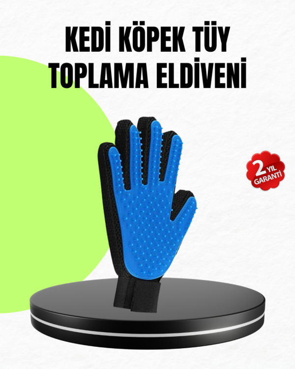 Evcil Hayvan Bakım Eldiveni – Masaj ve Tüy Toplama Özellikli Silikon Eldiven - Image 1