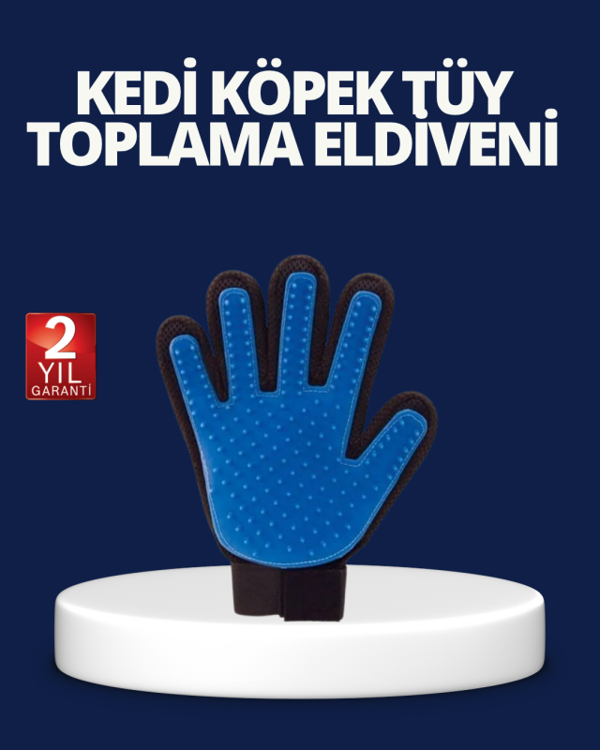 Evcil Hayvan Tüy Toplama ve Masaj Eldiveni – Köpek ve Kedi Tüy Dökülme Önleyici Bakım Eldiveni - Image 1