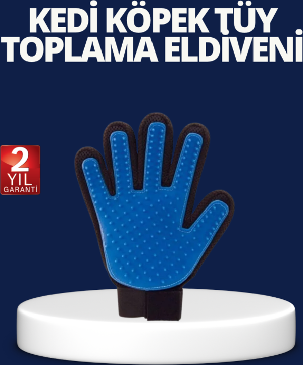 Evcil Hayvan Tüy Toplama ve Masaj Eldiveni – Köpek ve Kedi Tüy Dökülme Önleyici Bakım Eldiveni - Image 1