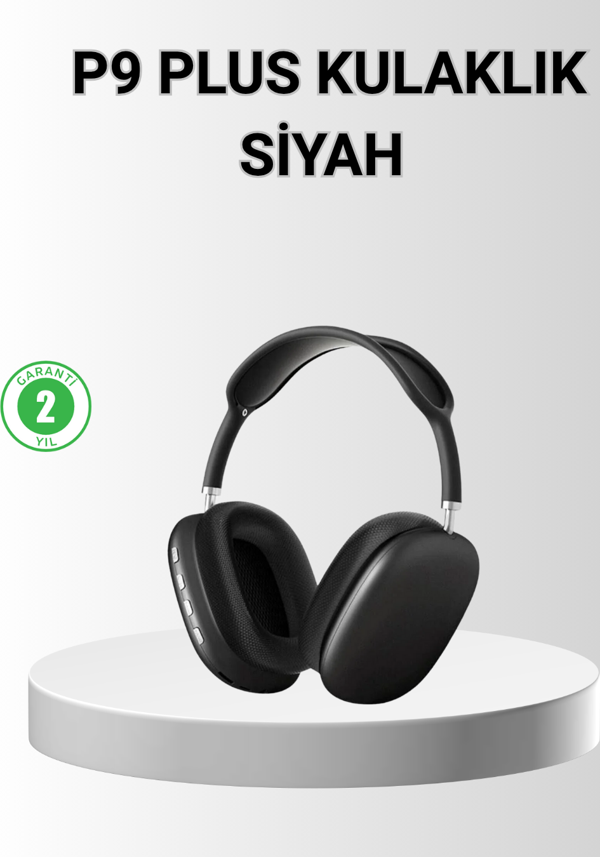 P9 Pro Plus Bluetooth Kulak Üstü Kulaklık – H1 Çipli, Aktif Gürültü Engelleme, Uzamsal Ses Desteği - Image 1