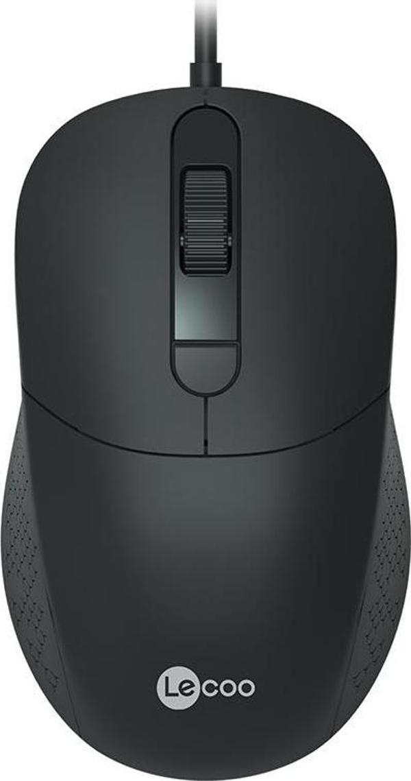 LENOVO LECOO MS102 800/1200/1600 DPI 4 TUŞLU USB KABLOLU OPTİK MOUSE - Image 1
