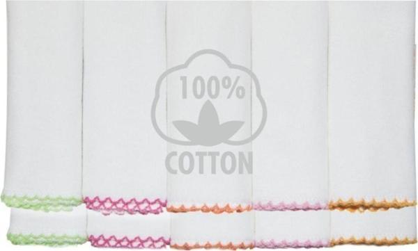 Sevi Bebe 10'lu Penye Bebek Mendili Pembe - Image 1