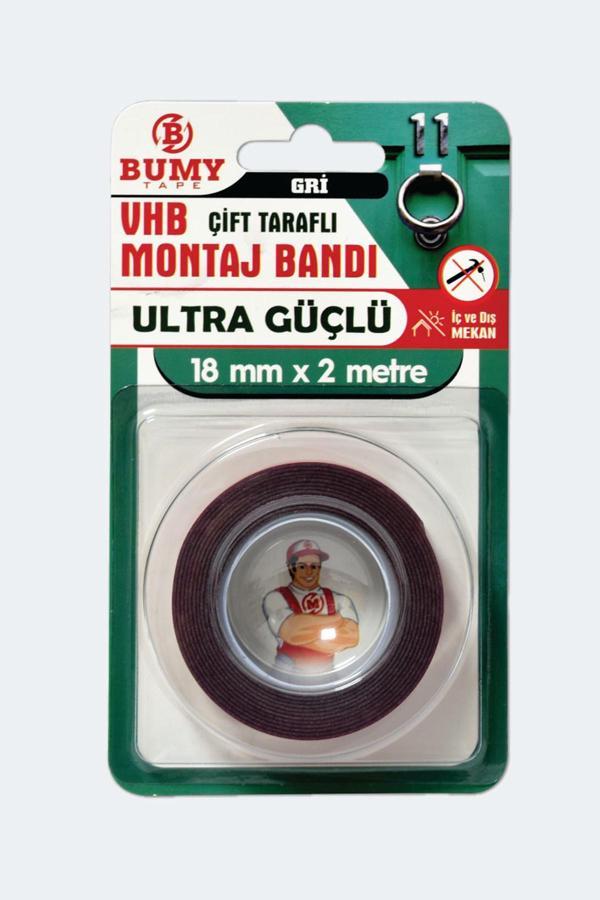 VHB Montaj Bandı 18mm x 2mt Gri - Image 1