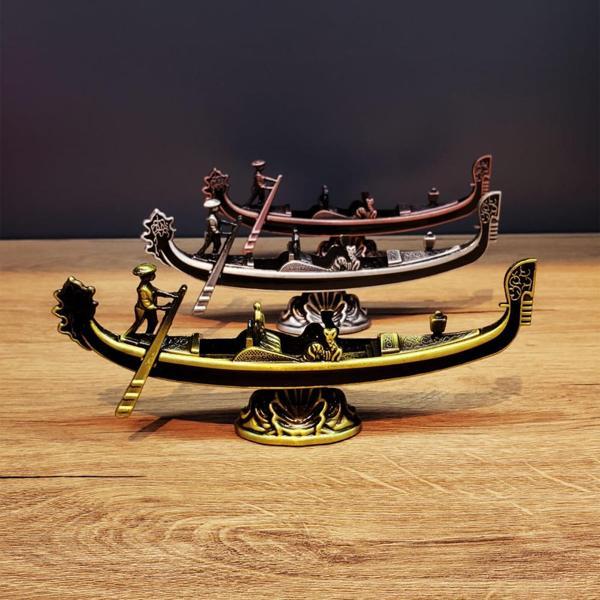 Metal Dekoratif Venedik Kayık - Image 1