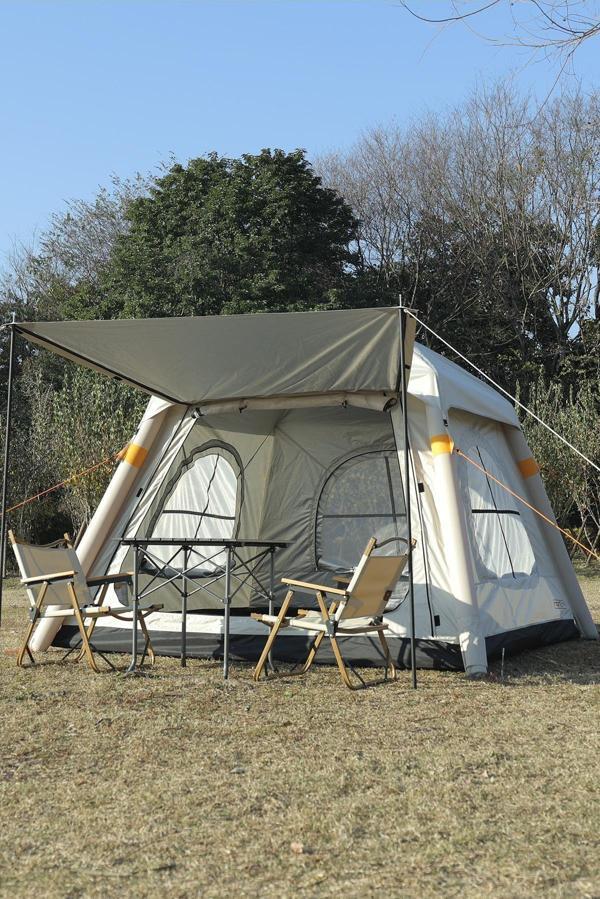 Monicamp 4 Kişilik Otomatik Şişme Kamp Çadırı Dahili Pompalı Şarjlı Motorlu 220cm x 220cm x 175cm - Image 1