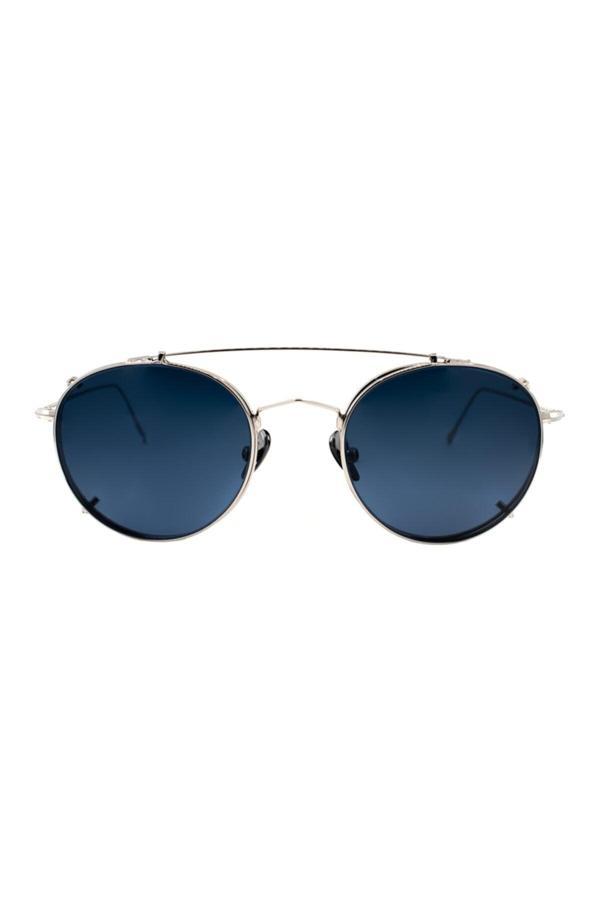 Papary L008 C3 50 Unisex Gümüş Yuvarlak Çerçeve Güneş Gözlüğü - Image 1