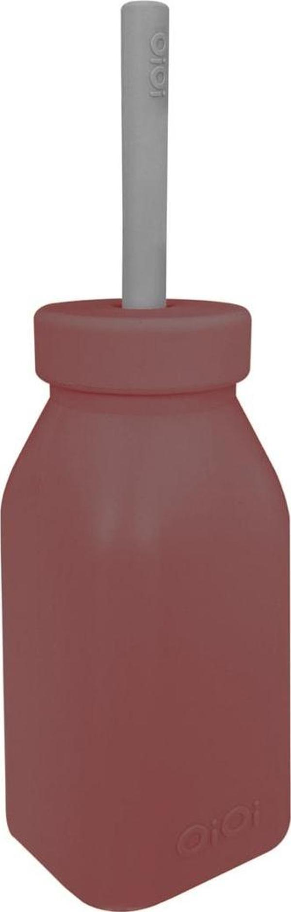 Oioi Şişe + Pipet - Velvet Rose / Powder Grey - Image 1