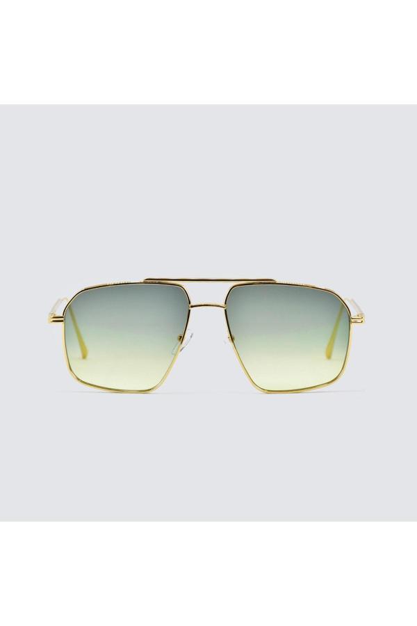 Franco Vıtal Unısex Güneş Gözlüğü Fv Bugı Gld Sarı-Yeşil Degrade 59-16 140 - Image 1
