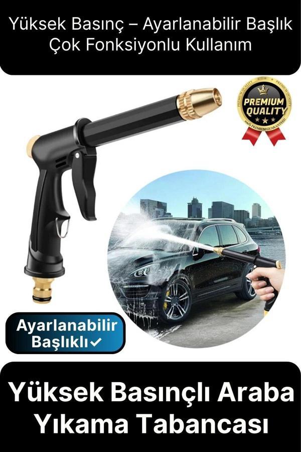 Çok Fonksiyonlu Taşınabilir Ayarlanabilir Başlıklı Yüksek Basınçlı Bahçe Oto Araba Yıkama Tabancası - Image 1