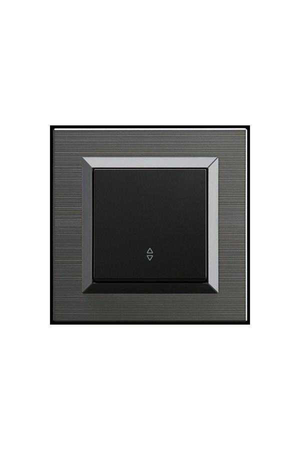 6 Adet Ovivo Quantum Manyetik Gri Vavien Anahtar + Çerçeve Dahildir - Image 1