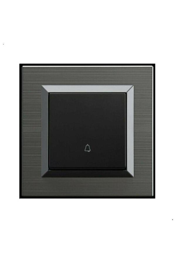 10 Adet Ovivo Quantum Manyetik Gri Zil Anahtarı Light + Çerçeve Dahildir - Image 1