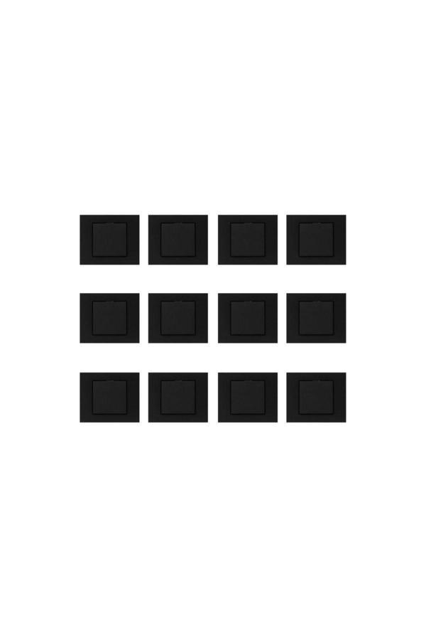 Seldur Grano Siyah Anahtar 12 Adet Çerçeve - Image 1
