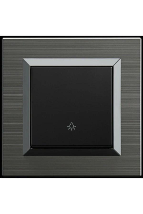 Ovivo Quantum Manyetik Gri Zil Anahtarı Light + Çerçeve Dahil - Image 1