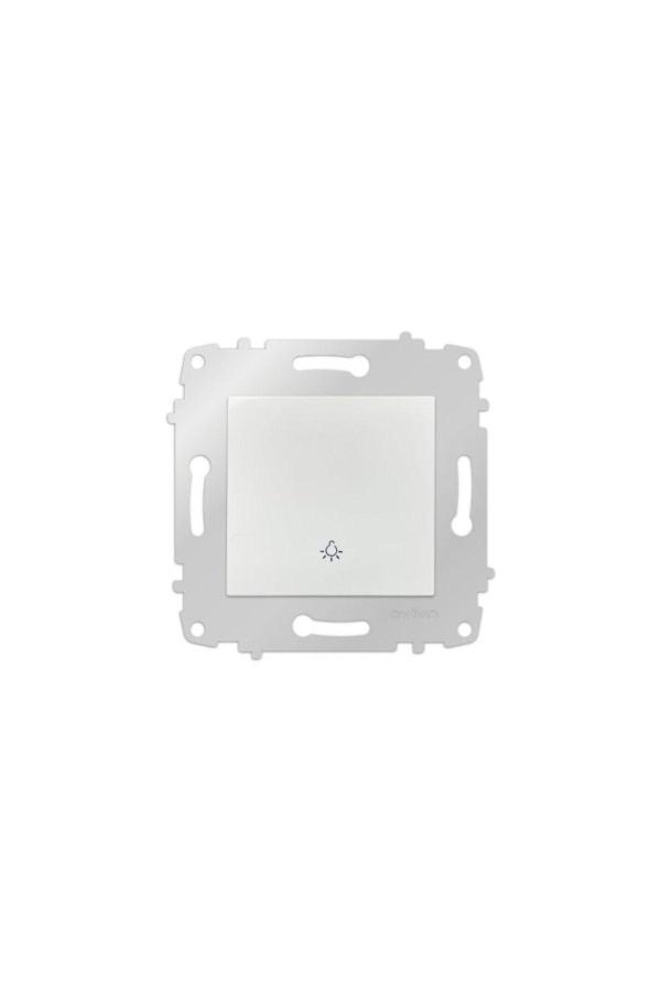 4 Adet Grano Beyaz Zil Anahtarı Light Çerçevesizdir - Image 1