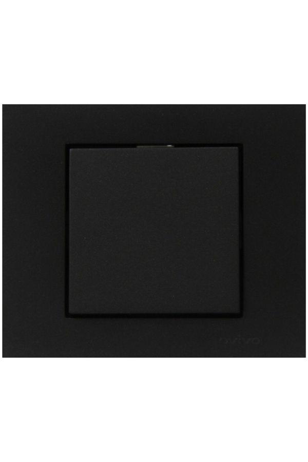 10 Adet Ovivo Grano Siyah Tekli Anahtar Çerçeve Dahil 10'lu - Image 1