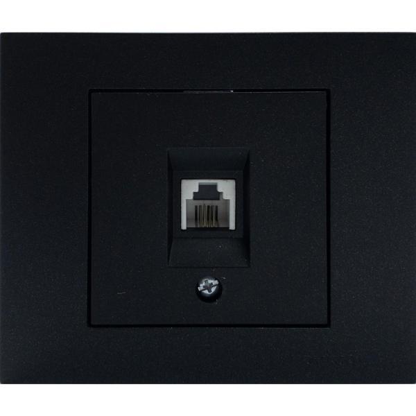 9 Adet Ovivo Grano Siyah Numeris Telefon Prizi Çerçeve Dahildir 9'lu - Image 1