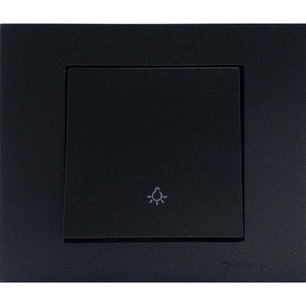 20 Adet Ovivo Grano Siyah Zil Anahtarı Light Çerçeve Dahildir 20'li - Image 1