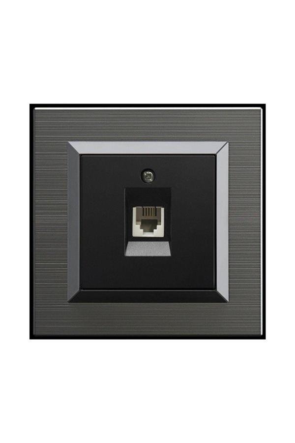 5 Adet Ovivo Quantum Manyetik Gri Numeris Telefon Prizi + Çerçeve Dahil - Image 1