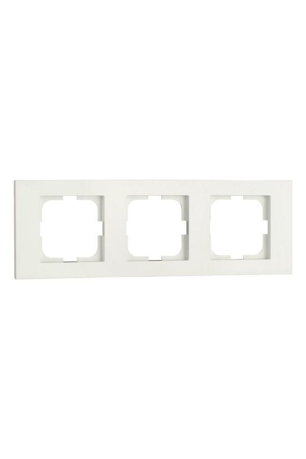 15 Adet Ovivo Grano Beyaz Üçlü Çerçeve* - Image 1