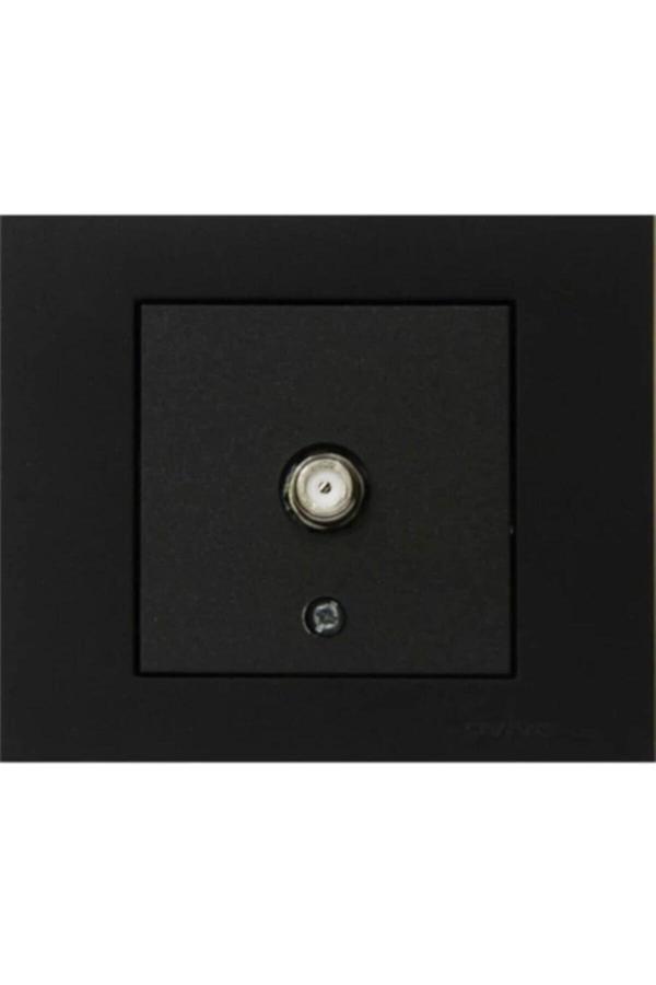 Ovivo Grano Siyah Tv Prizi F Tip 5'li Paket - Image 1