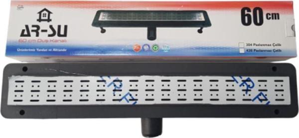 Arsu ÜSTÜ PASLANMAZ ALTI PLASTİK DUŞ KANALI 60 CM - Image 1