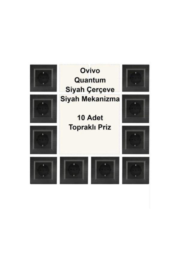 Asyagrup Ovivo Quantum Siyah Çerçeve,set - 10 Adet - Image 1