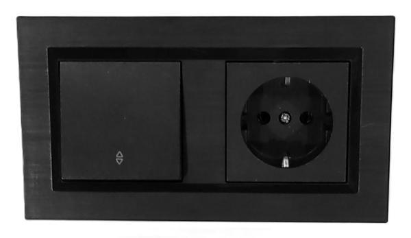 Quantum Siyah Vaviyen+topraklı Priz 2'li Set (ovivo) - Image 1