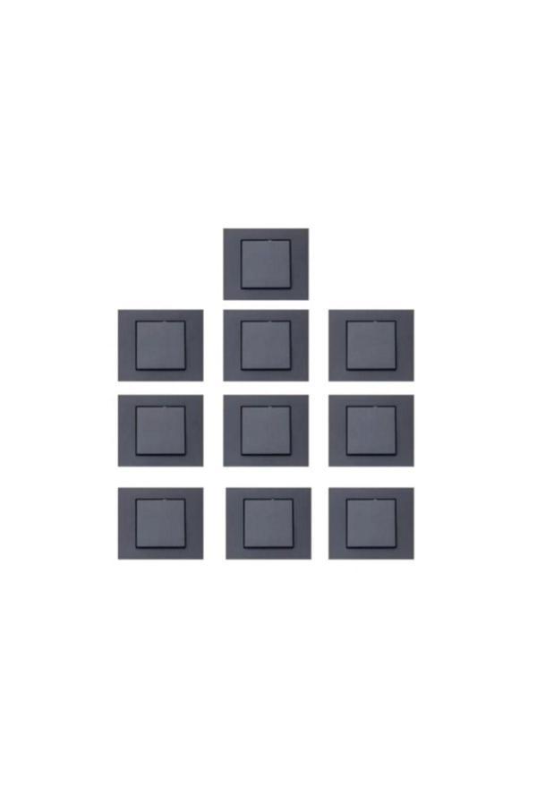 Ovivo Grano Füme Anahtar 10'lu Paket Çerçeve Dahil - Image 1