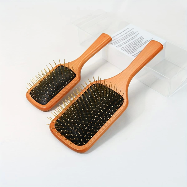 Çelik İğne Uçlu Bambu Tarak 21cm 12'li Paket - Image 1