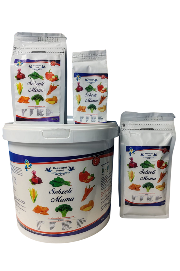 SEBZELİ 5 KG(KOVA) Beautiful Food Kuş Maması - Image 1