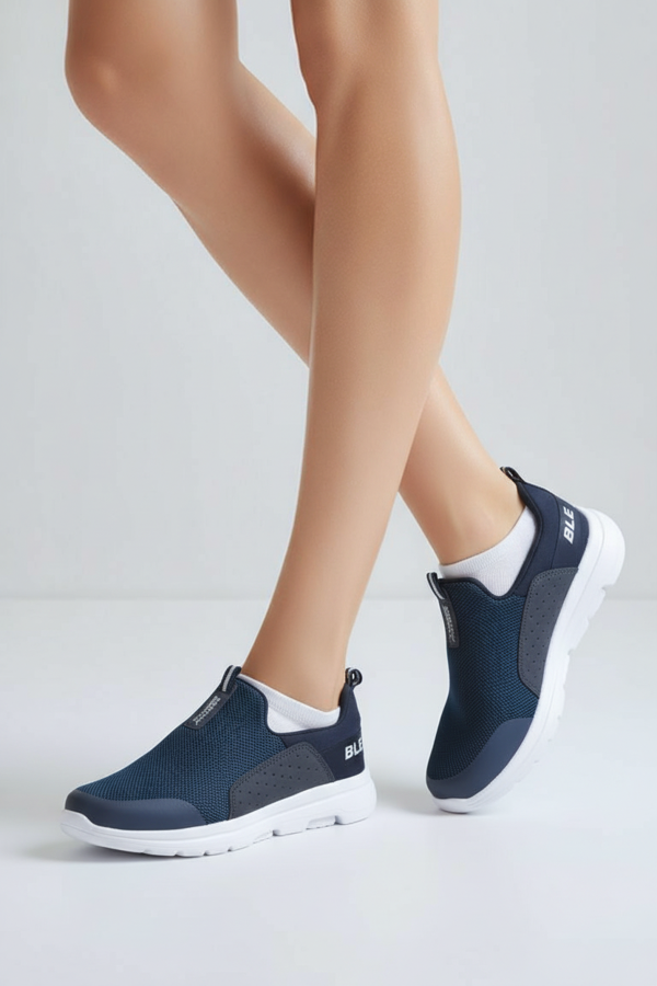 2231-Bestof Anatomik Tabanlı Ultra Hafif Bağcıksız Unisex Yürüyüş Ayakkabısı - NKT02231-lacivert-36 - Image 1