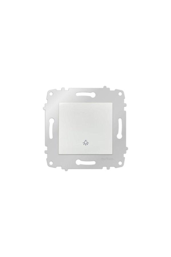 6 Adet Grano Beyaz Zil Anahtarı Light Çerçevesizdir - Image 1