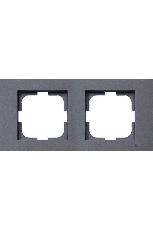 10 Adet Grano Metalik Füme Ikili Çerçeve - Image 1