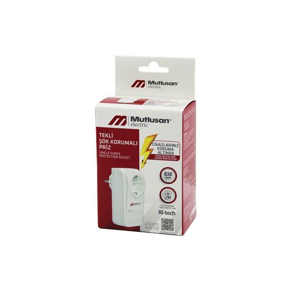 Tekli Şok Korumalı Priz Golyat Ri-tech-001 (4915) Go-53-vice/(1395) - Image 1