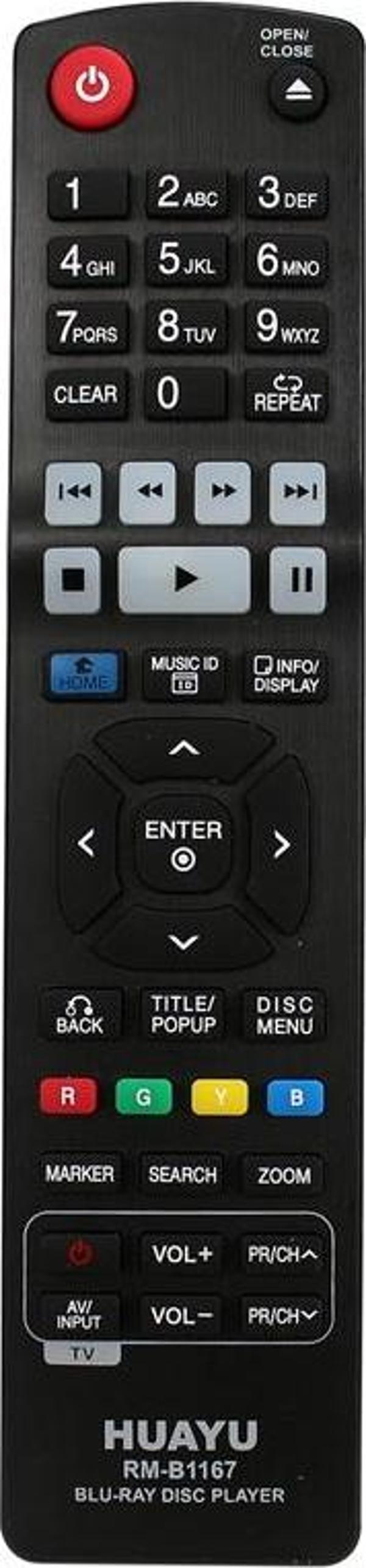 HUAYU KL RM-B1167 LG BLU-RAY DVD KUMANDASI - Image 1