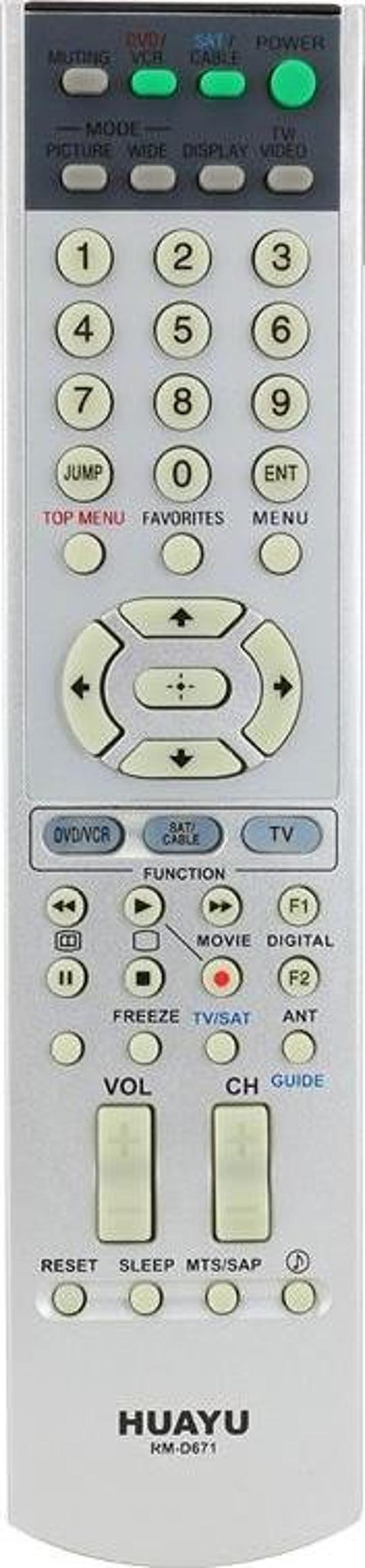 HUAYU KL RM-D671 SONY LCD LED TV KUMANDA - Image 1