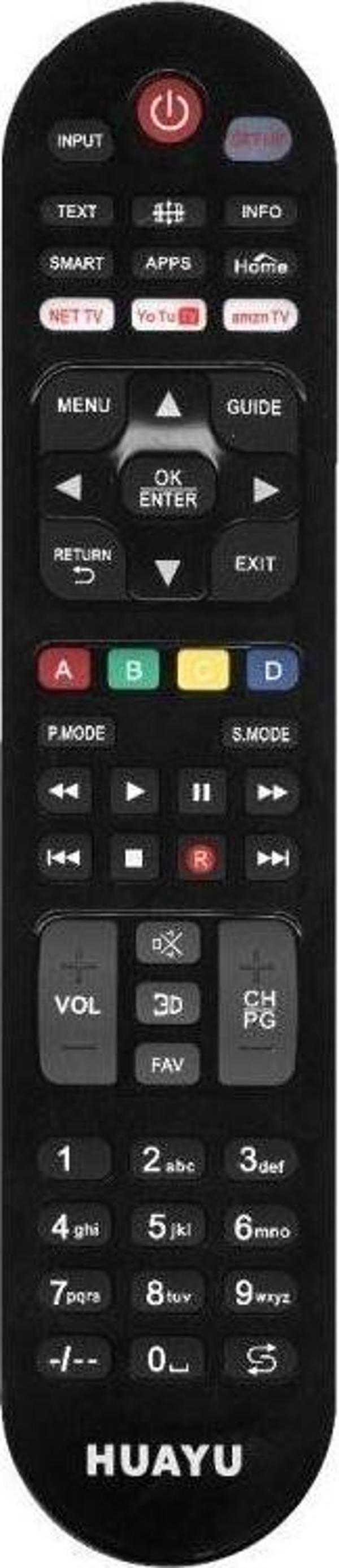 HUAYU KL URC1517 NETFLIX-YOUTUBE-AMAZON TUŞLU LCD LED TV UNIVERSAL KUMANDA - Image 1