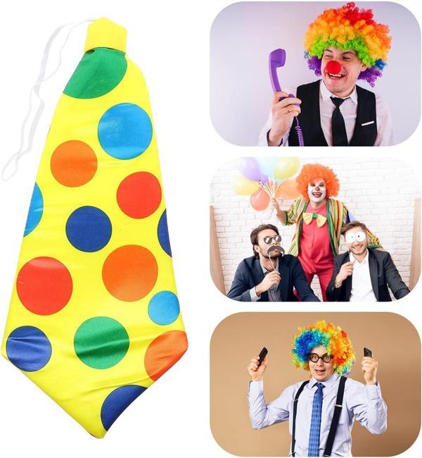 Palyaço Kravatı Lastikli Geniş Kesim 17x37 Cm (4915) Go-53-vice/(1395) - Image 1