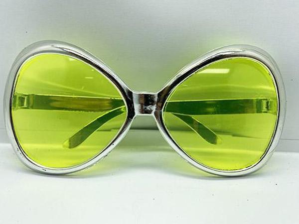 Yeşilçam Temalı Parti Gözlüğü Gümüş Renk 7x16 Cm (4915) Go-53-vice/(1395) - Image 1