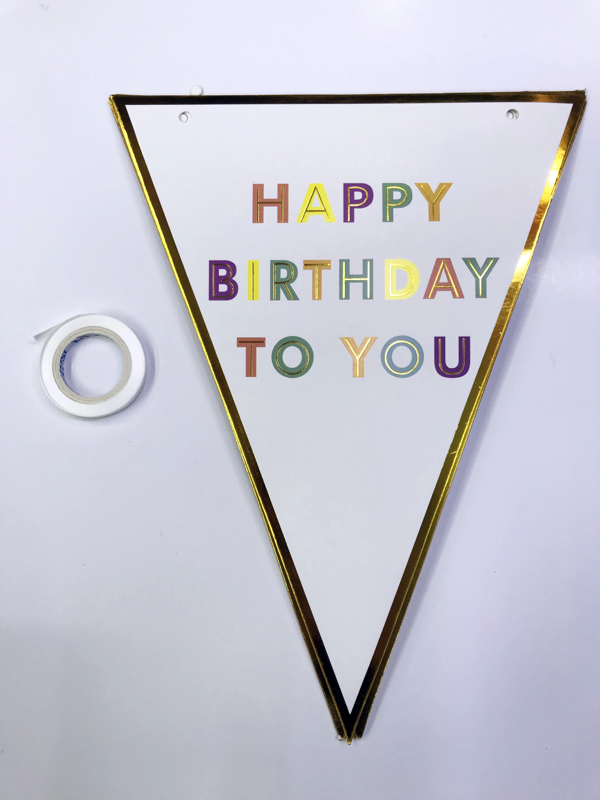 Happy Birthday To You Flama Bayrak Süs - Image 1