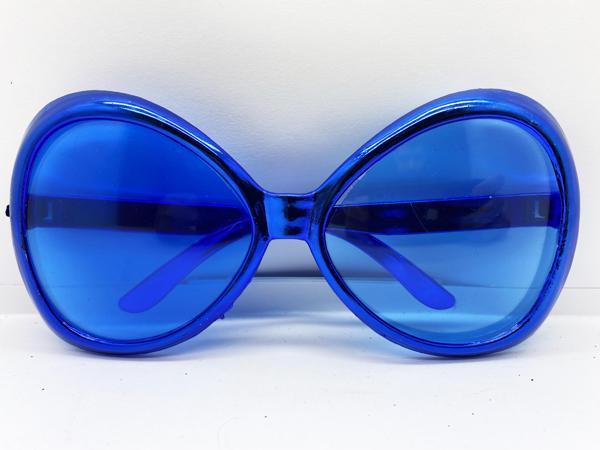 Yeşilçam Temalı Parti Gözlüğü Mavi Renk 7x16 Cm (4915) Go-53-vice/(1395) - Image 1